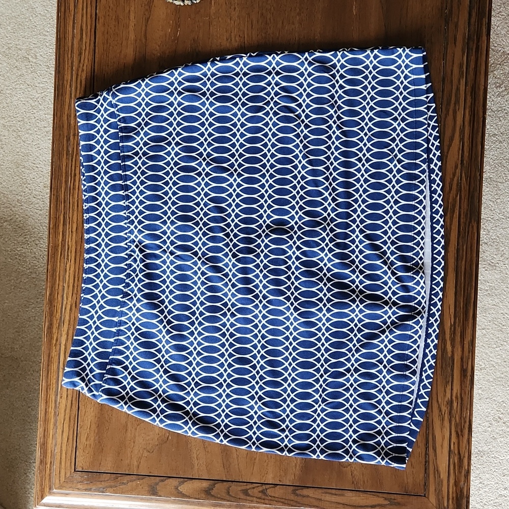 Skort Blue Pattern Large